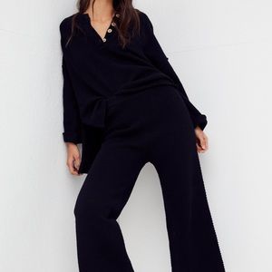 Free People Hailee Sweater Set in Black, size XS